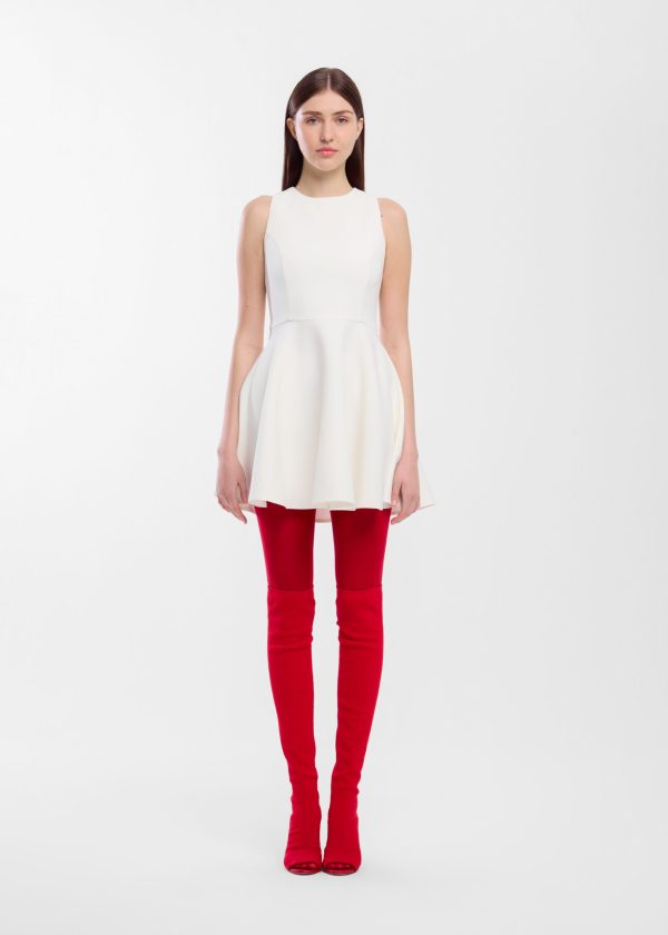 VOLANLI MİNİ ELBİSE