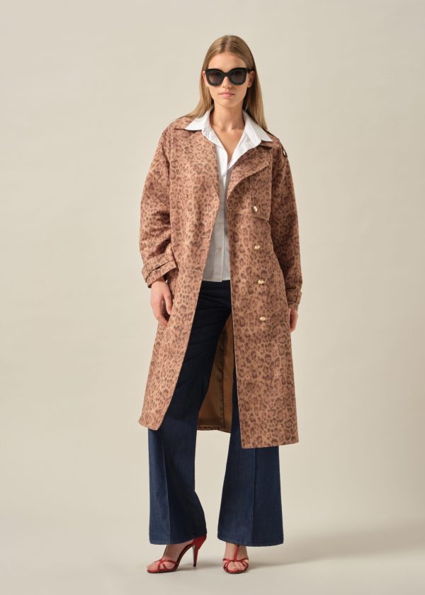 KEMERLİ LEOPAR  TRENÇKOT