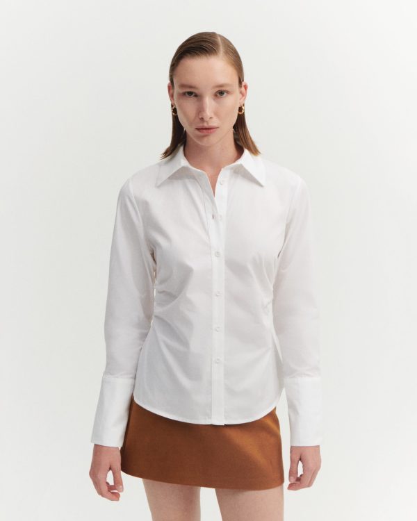 YANI BÜZGÜ DETAYLI GÖMLEK