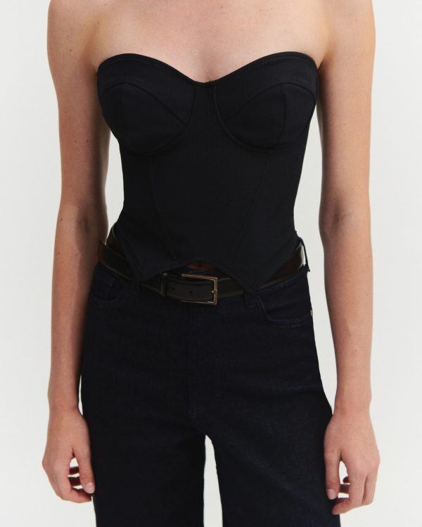 ÇİZGİLİ BÜSTİYER TOP