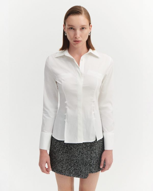 YIRTMAÇ DETAYLI TASARIM GÖMLEK