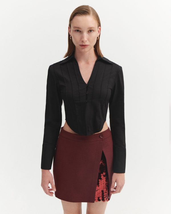 PAYET DETAYLI MİNİ ETEK