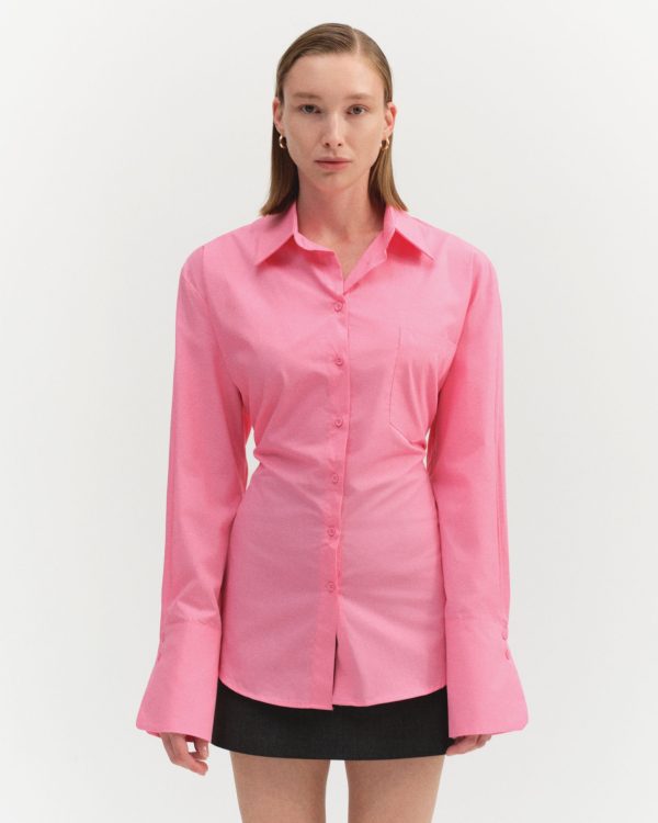 ARKASI BAĞLAMA DETAYLI GÖMLEK