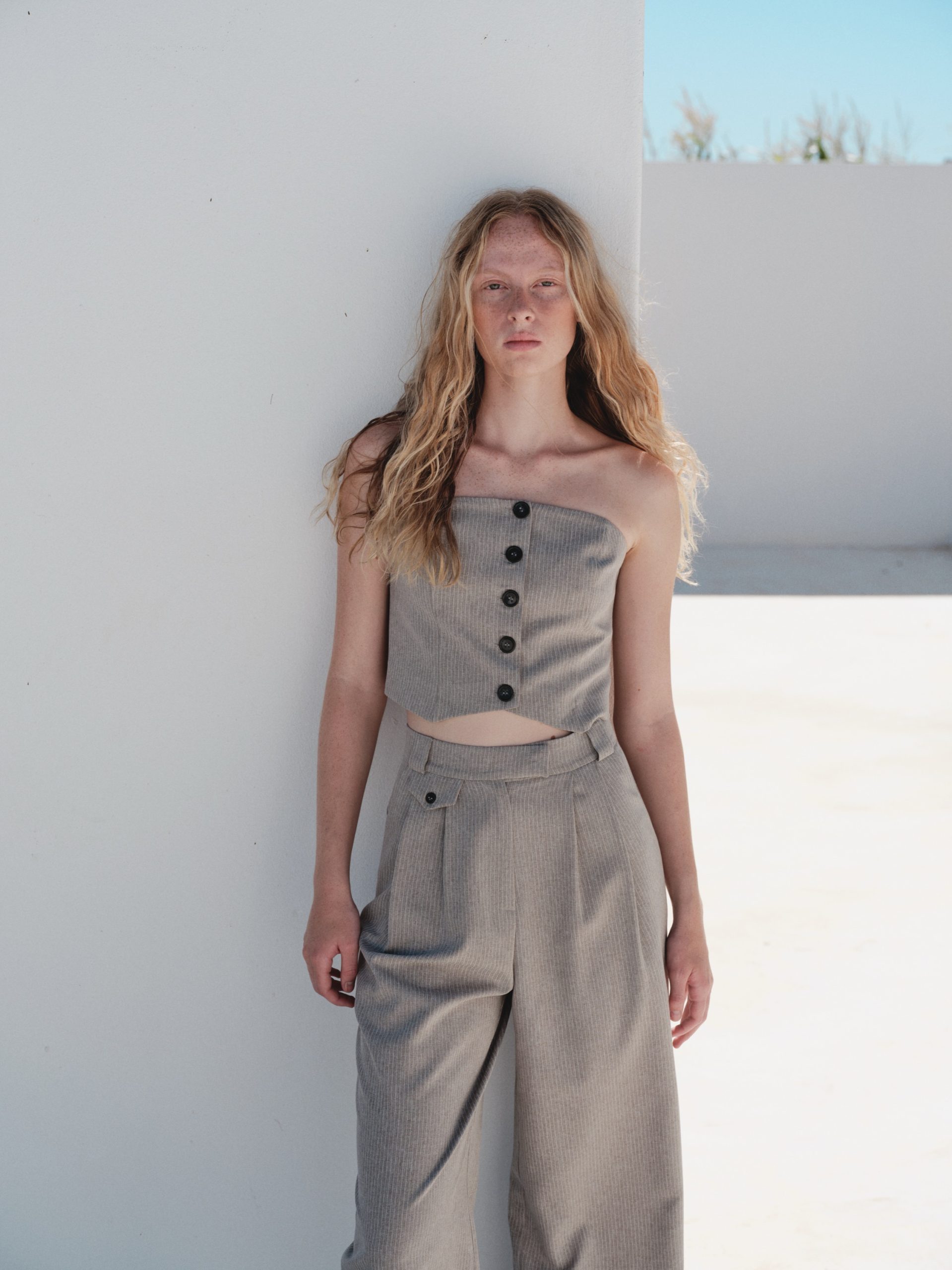 ÇİZGİLİ BÜSTİYER-ÇİZGİLİ PALAZZO PANTOLON