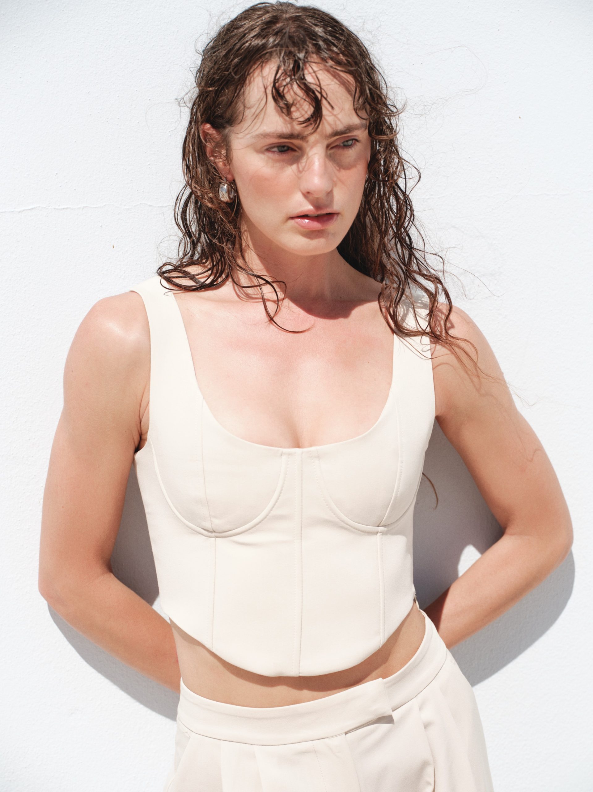 TASARIM KUPLU KORSE BÜSTİYER – ÇİFT PİLELİ PALAZZO PANTOLON